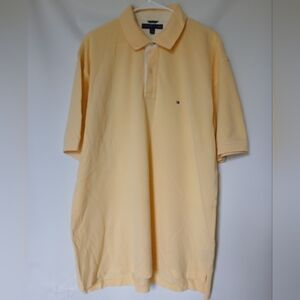Tommy Hilfiger Mens Polo Shirt Short Sleeves Size XL/XG Yellow